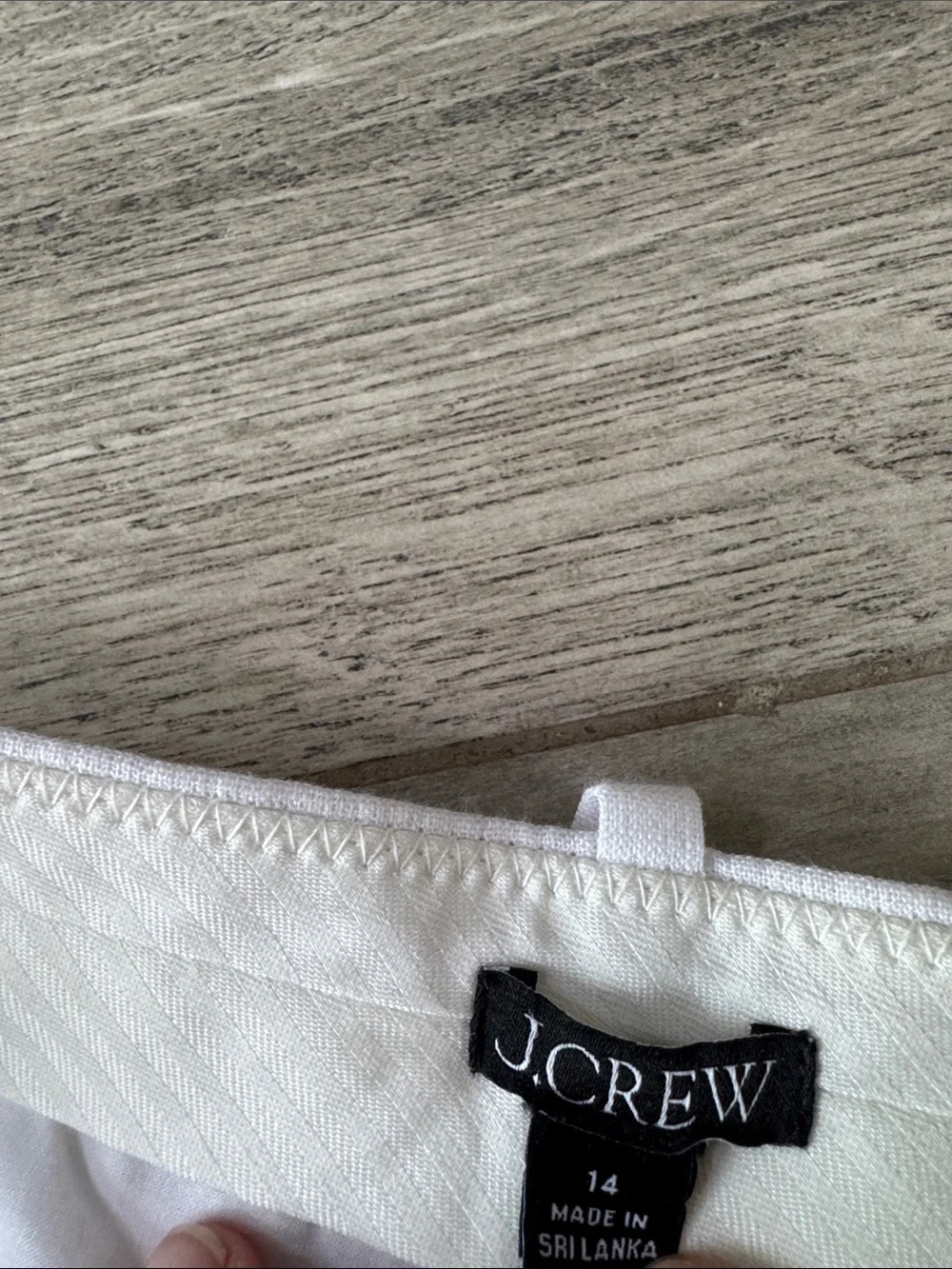 J. Crew Essential Wide-Leg 100% Linen-Blend Pants in White